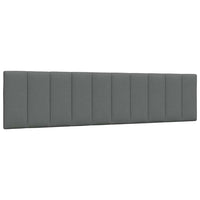 vidaXL Letto con Materasso Grigio Scuro 200x200 cm in Tessuto