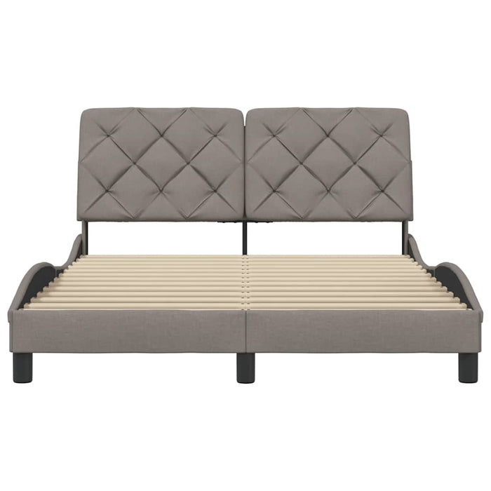 Giroletto senza Materasso-Struttura Letto Tortora 120x200 cm Tessuto 176967