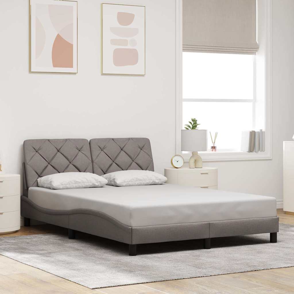 Giroletto senza Materasso-Struttura Letto Tortora 120x200 cm Tessuto 176967