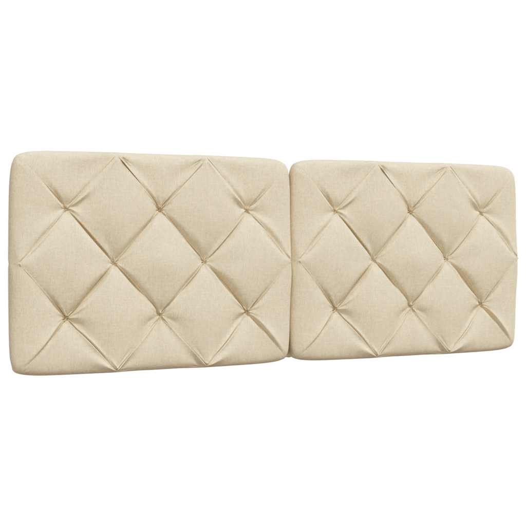 vidaXL Giroletto senza Materasso Crema 140x190 cm in Tessuto