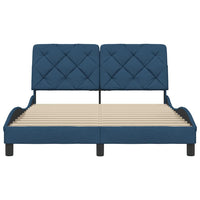 vidaXL Giroletto senza Materasso Blu 140x200 cm in Tessuto