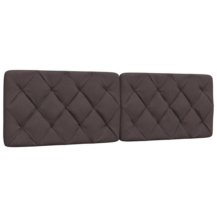 vidaXL Giroletto senza Materasso Marrone Scuro 160x200 cm Tessuto