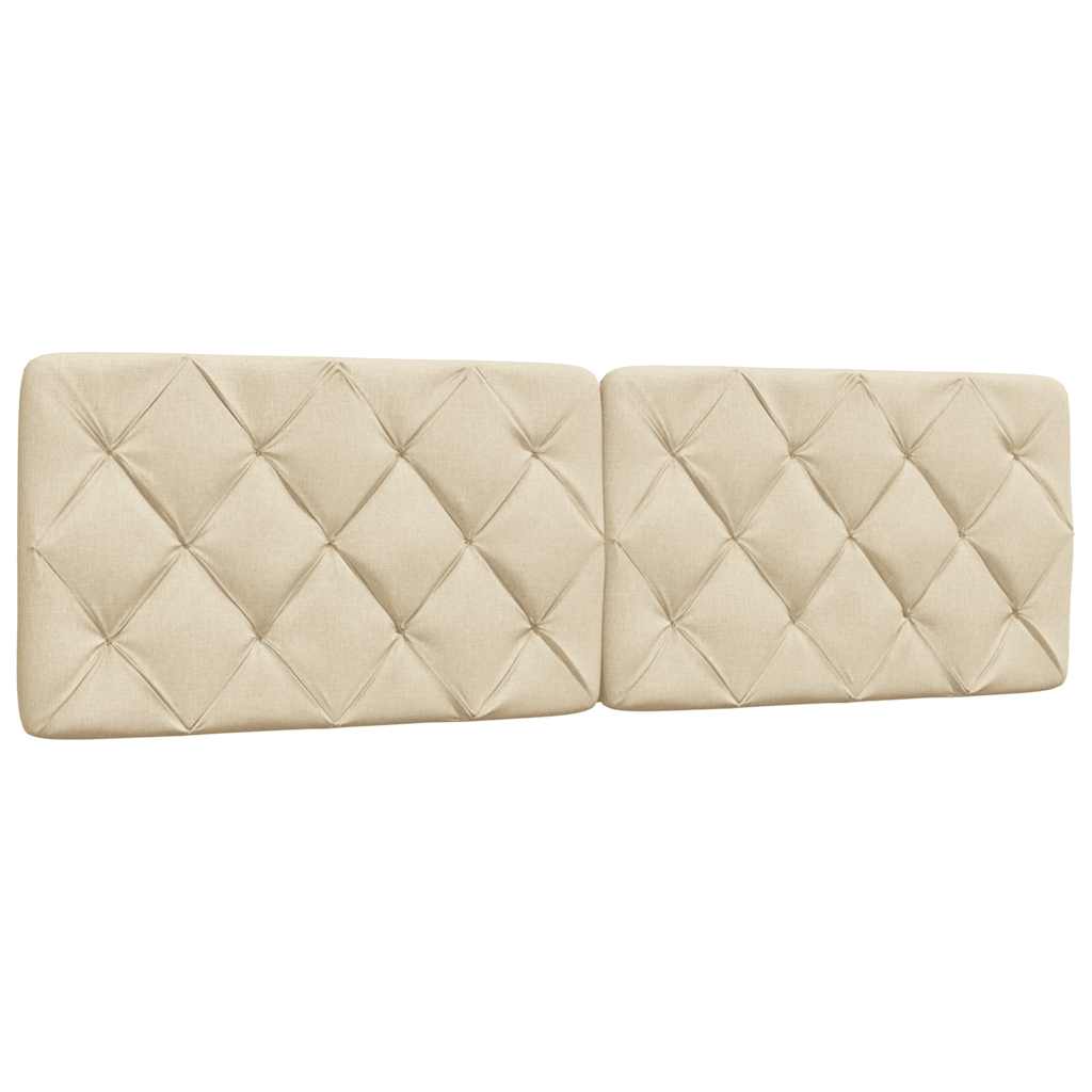 vidaXL Giroletto senza Materasso Crema 160x200 cm in Tessuto