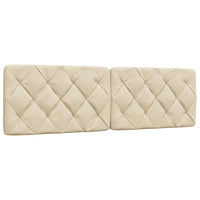 vidaXL Giroletto senza Materasso Crema 160x200 cm in Tessuto