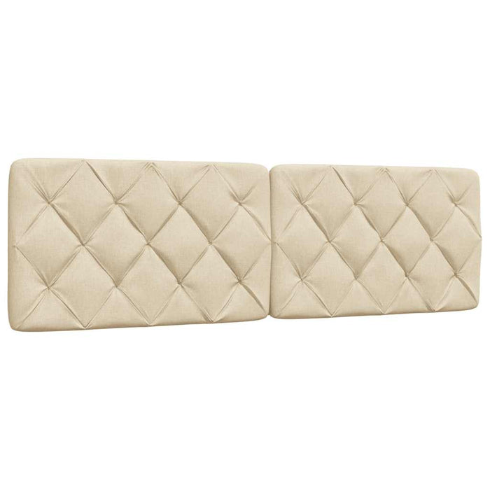 vidaXL Giroletto senza Materasso Crema 160x200 cm in Tessuto