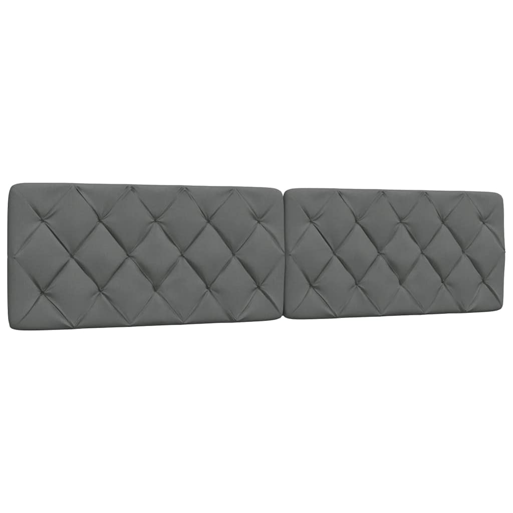 vidaXL Giroletto senza Materasso Grigio Scuro 200x200 cm Tessuto