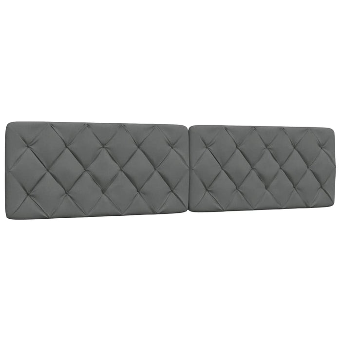 vidaXL Giroletto senza Materasso Grigio Scuro 200x200 cm Tessuto