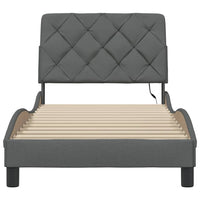 vidaXL Giroletto con LED senza Materasso 80x200 cm Tessuto