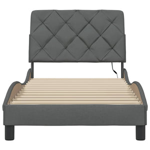 vidaXL Giroletto con LED senza Materasso 80x200 cm Tessuto