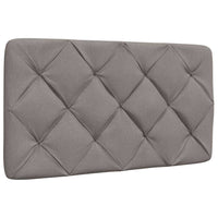 vidaXL Giroletto con LED senza Materasso Tortora 80x200 cm Tessuto