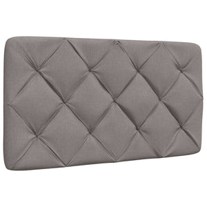 vidaXL Giroletto con LED senza Materasso Tortora 80x200 cm Tessuto