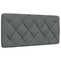 vidaXL Giroletto con LED senza Materasso Grigio Scuro 100x200 cm