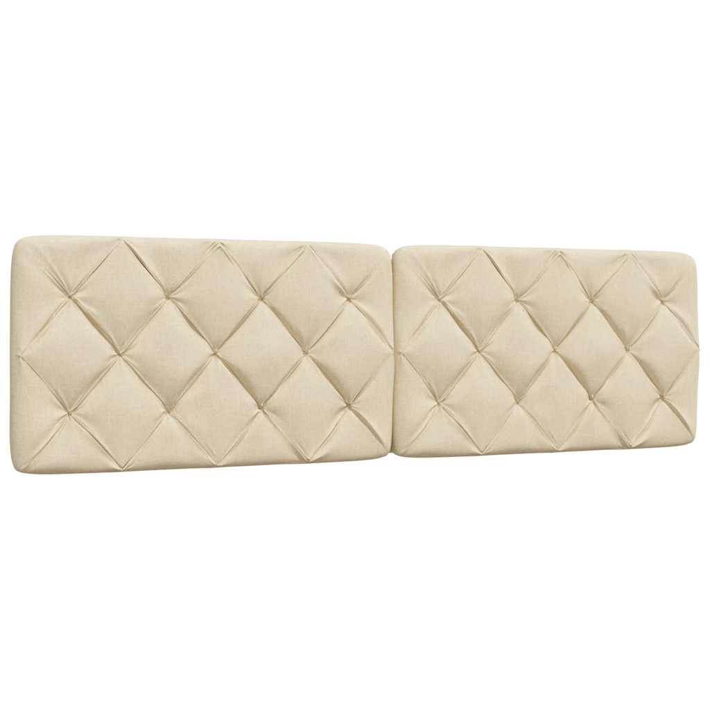 vidaXL Giroletto con LED senza Materasso Crema 180x200 cm in Tessuto