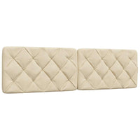 vidaXL Giroletto con LED senza Materasso Crema 180x200 cm in Tessuto