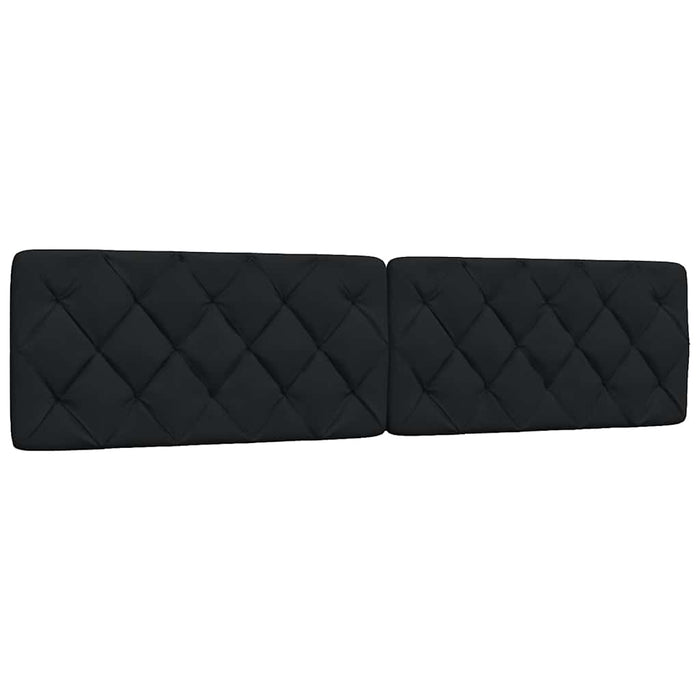 vidaXL Giroletto con LED senza Materasso Nero 200x200 cm in Tessuto