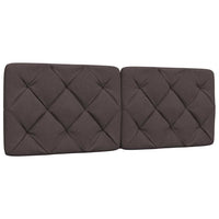 vidaXL Letto con Materasso Marrone Scuro 140x190cm Tessuto