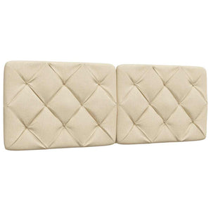 vidaXL Letto con Materasso Crema 140x19 cm in Tessuto