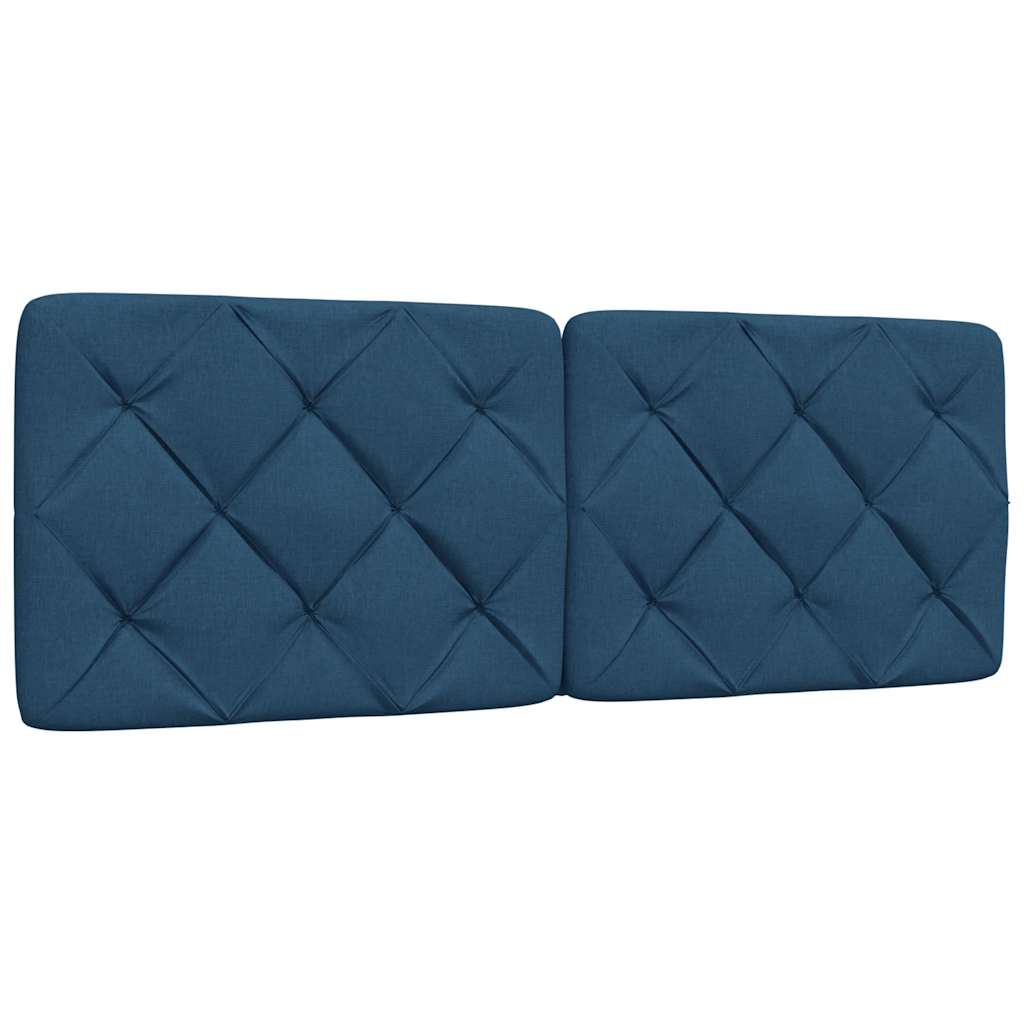 vidaXL Letto con Materasso Blu 140x190 cm in Tessuto