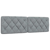 vidaXL Letto con Materasso Grigio Chiaro160x200 cm Tessuto