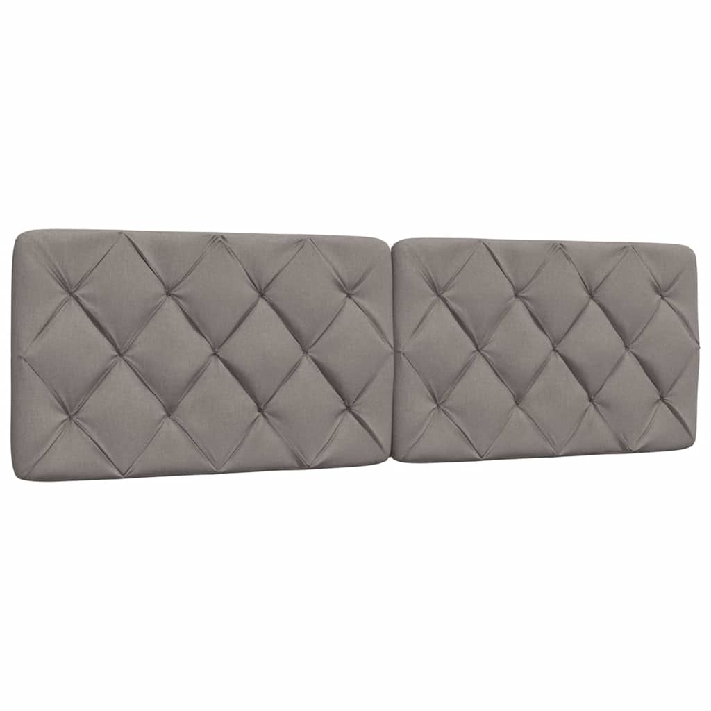 vidaXL Letto con Materasso Tortora 160x200 cm in Tessuto