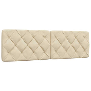 vidaXL Letto con Materasso Crema 160x200 cm in Tessuto