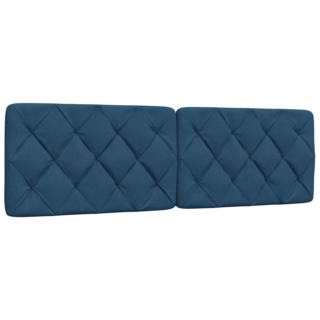 vidaXL Letto con Materasso Blu 160x200 cm in Tessuto