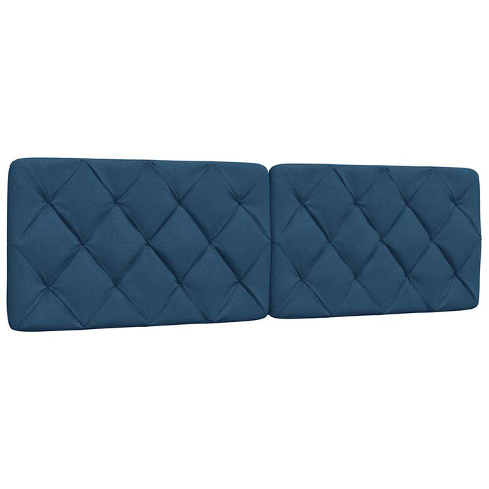 vidaXL Letto con Materasso Blu 160x200 cm in Tessuto