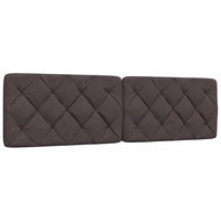 vidaXL Letto con Materasso Marrone Scuro 180x200cm Tessuto