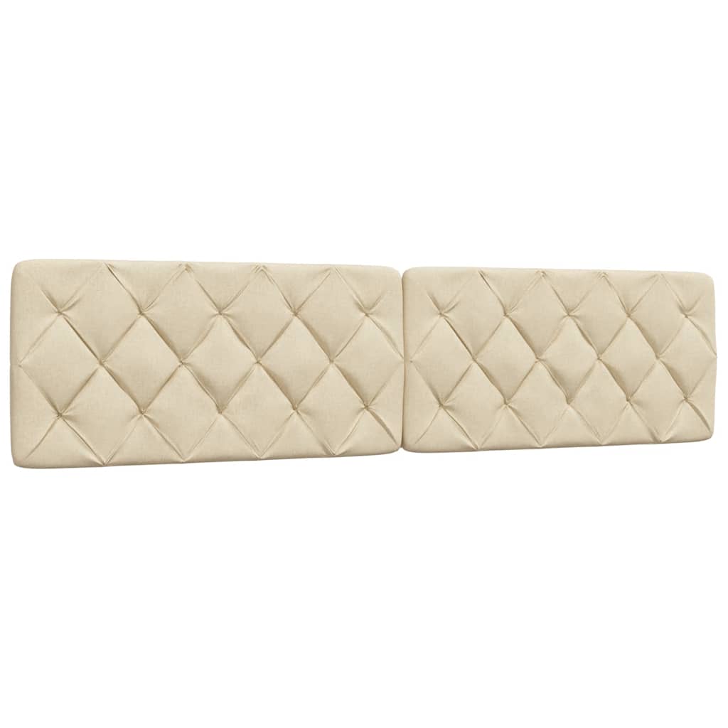 vidaXL Letto con Materasso Crema 200x200 cm in Tessuto