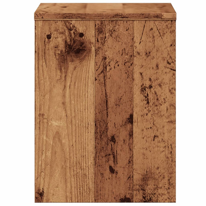 Comodino Legno Vecchio 40x30x40 cm in Truciolato 855762