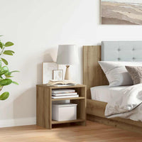 vidaXL Comodino Rovere Artigianale 40x30x40 cm in Legno Multistrato