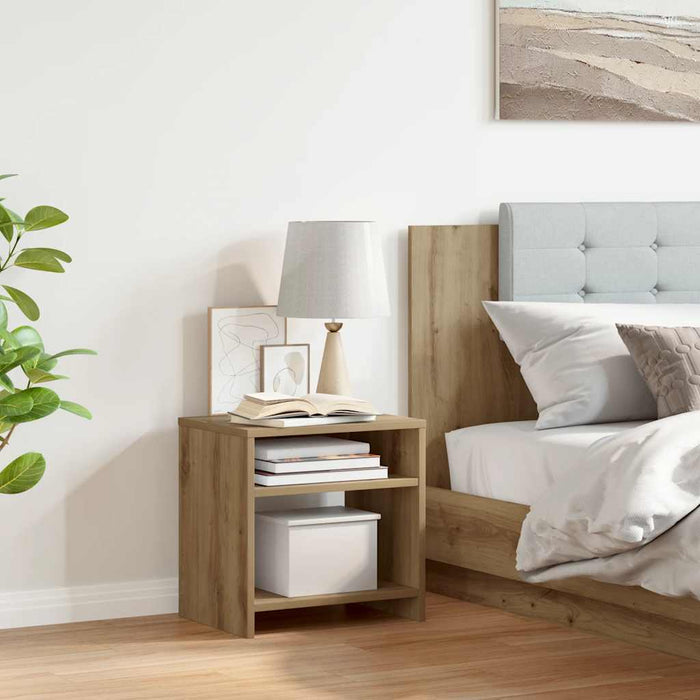 vidaXL Comodino Rovere Artigianale 40x30x40 cm in Legno Multistrato