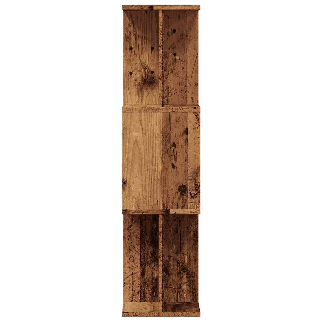 Libreria-Scaffale per Libri-Mobile di Stoccaggio in Legno Antico 80x24x96 cm in Legno Multistrato