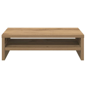 Supporto Monitor Rovere Artigianale 42x24x13 cm Multistrato