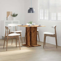 Tavolo da Pranzo Legno Antico 80x80x75 cm in Legno Multistrato 855810