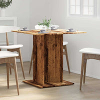 Tavolo da Pranzo Legno Antico 80x80x75 cm in Legno Multistrato 855810