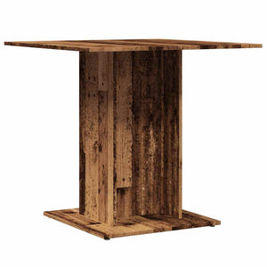 Tavolo da Pranzo Legno Antico 80x80x75 cm in Legno Multistrato 855810