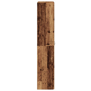 Scarpiera Legno Antico 80x35,5x180 cm in Legno Multistrato