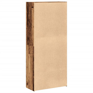 Scarpiera Legno Antico 80x35,5x180 cm in Legno Multistrato 855818