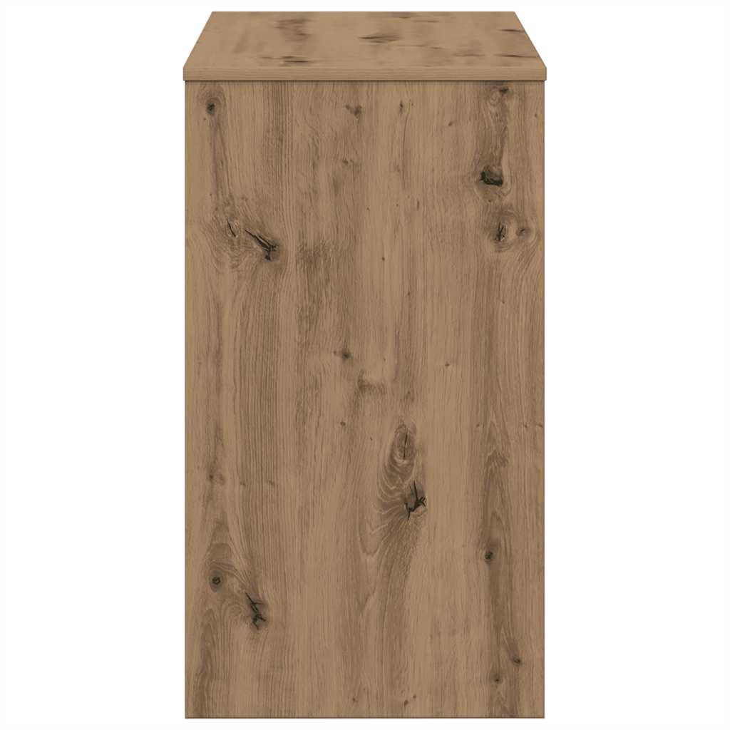 Scrivania Rovere Artigianale 90x40x72 cm in Legno Multistrato