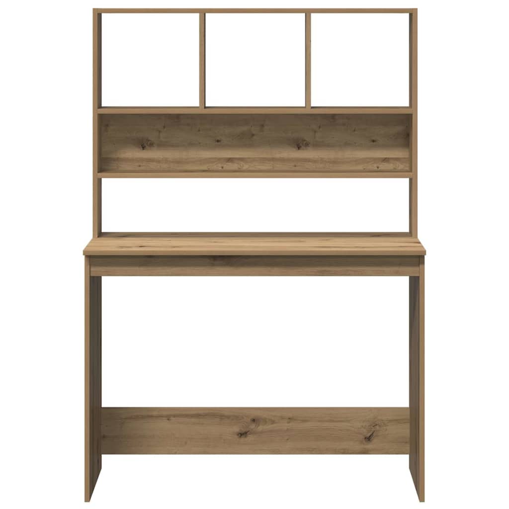 Scrivania Mensole Rovere Artigianale 102x45x148 cm Multistrato 855835