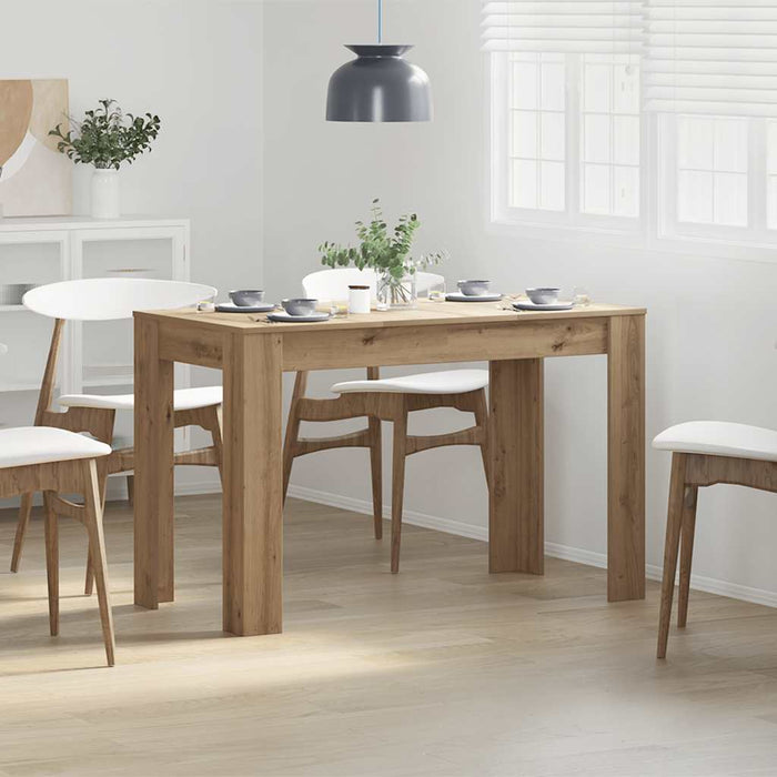 Tavolo da Pranzo Rovere Artigianale 120x60x76 cm in Truciolato 855841