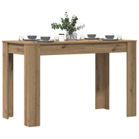 Tavolo da Pranzo Rovere Artigianale 120x60x76 cm in Truciolato 855841