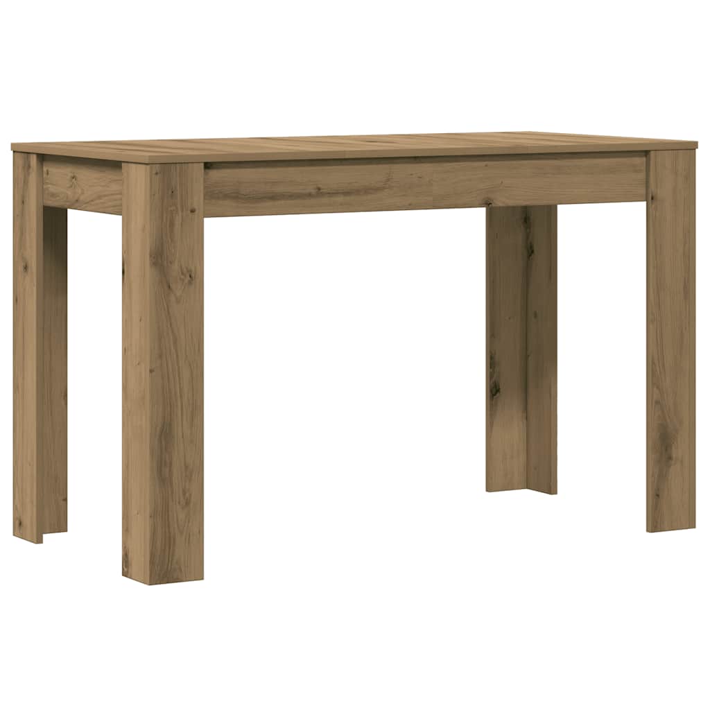 Tavolo da Pranzo Rovere Artigianale 120x60x76 cm in Truciolato 855841
