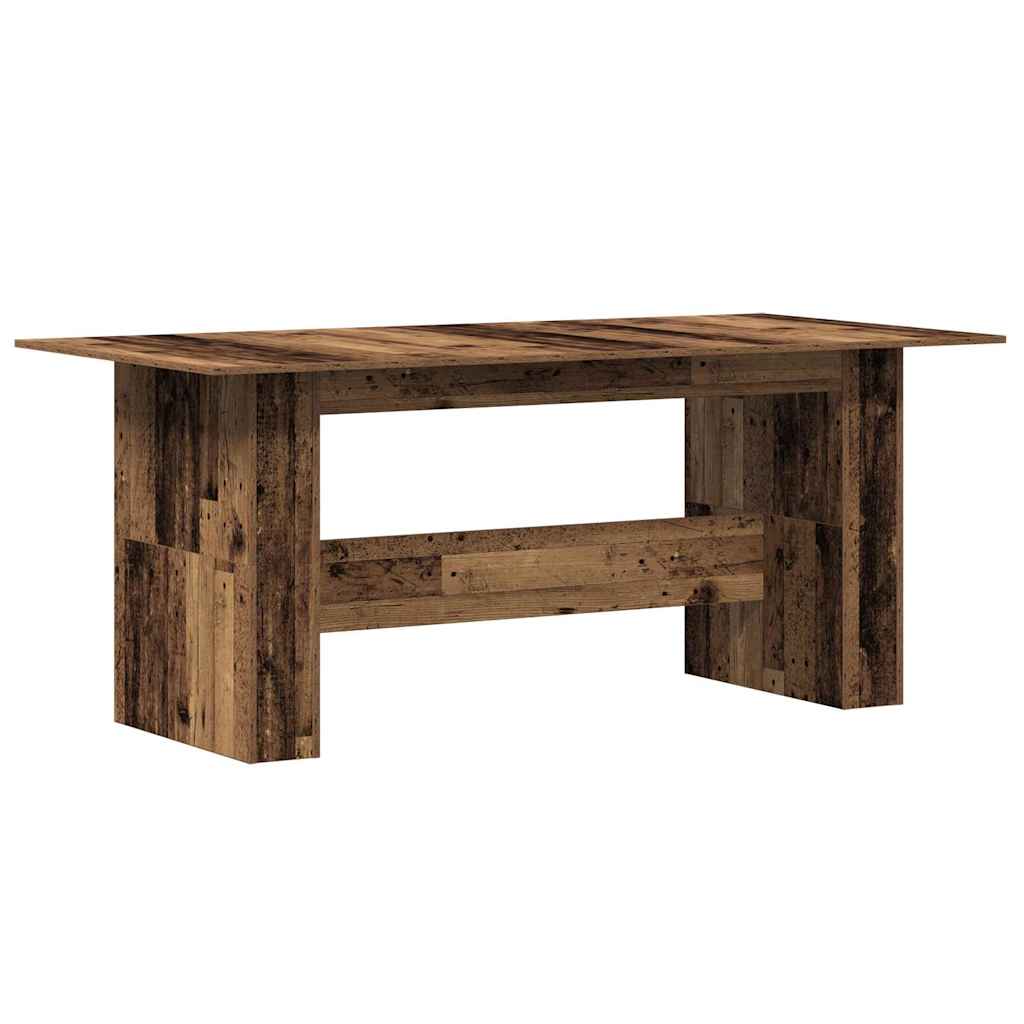 Tavolo da Pranzo Legno Vecchio 180x90x76cm in Legno Multistrato 855844
