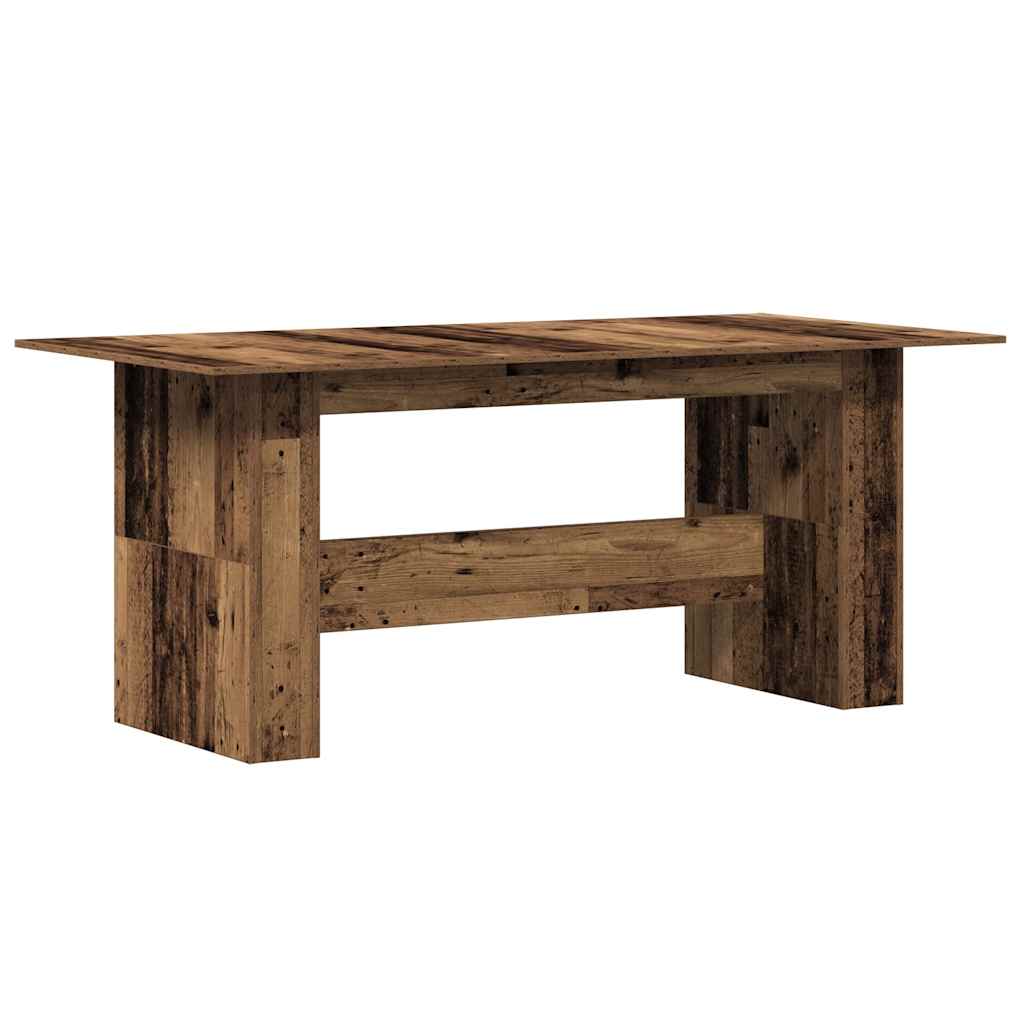 Tavolo da Pranzo Legno Vecchio 180x90x76cm in Legno Multistrato 855844