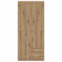 Armadio Rovere Artigianale 80x52x180 cm in Legno Multistrato 855887