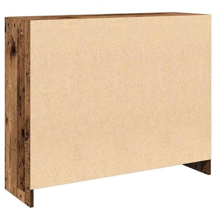 vidaXL Credenza Legno Antico 91x28x75 cm in Legno Multistrato
