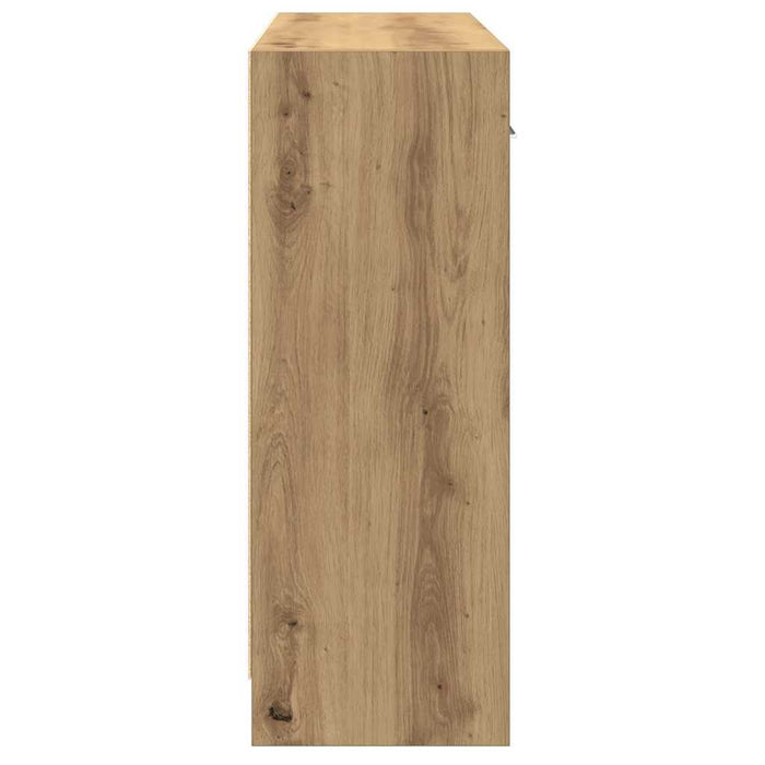 Credenza Rovere Artigianale 91x28x75 cm in Legno Multistrato 855895
