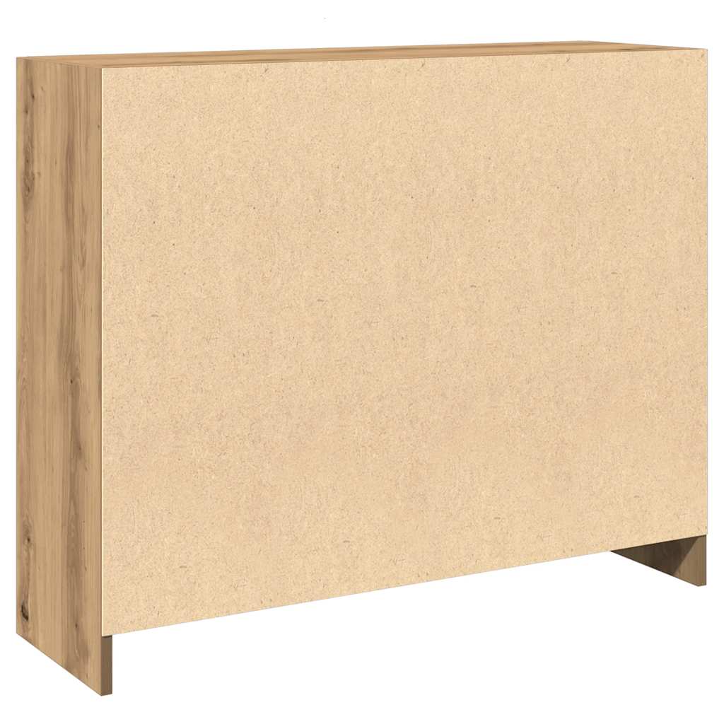 Credenza Rovere Artigianale 91x28x75 cm in Legno Multistrato 855895